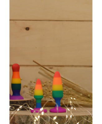 Plug anal multicouleur taille S 